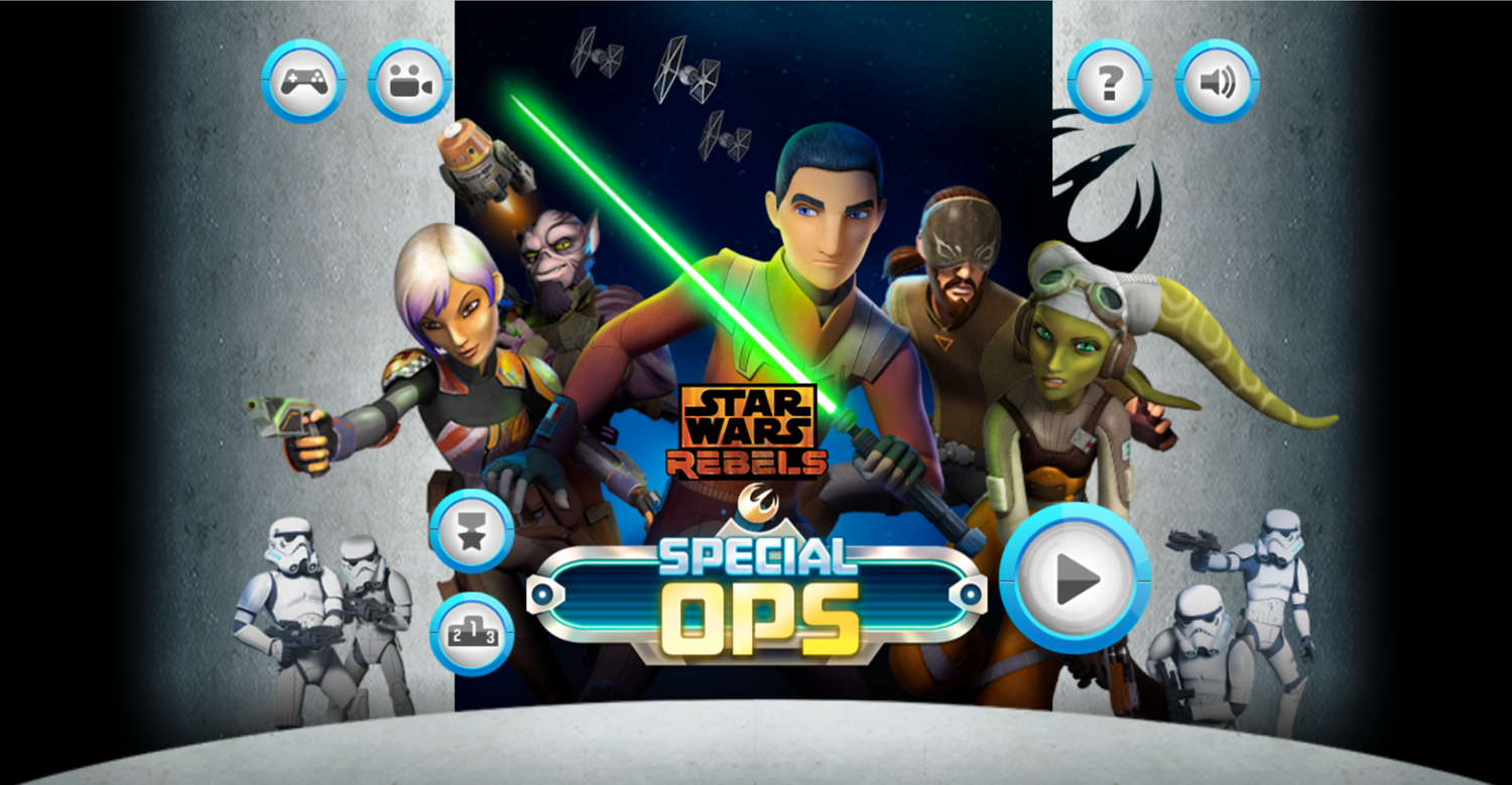 Star Wars Rebels Special Ops Welcome Screen Screenshot.