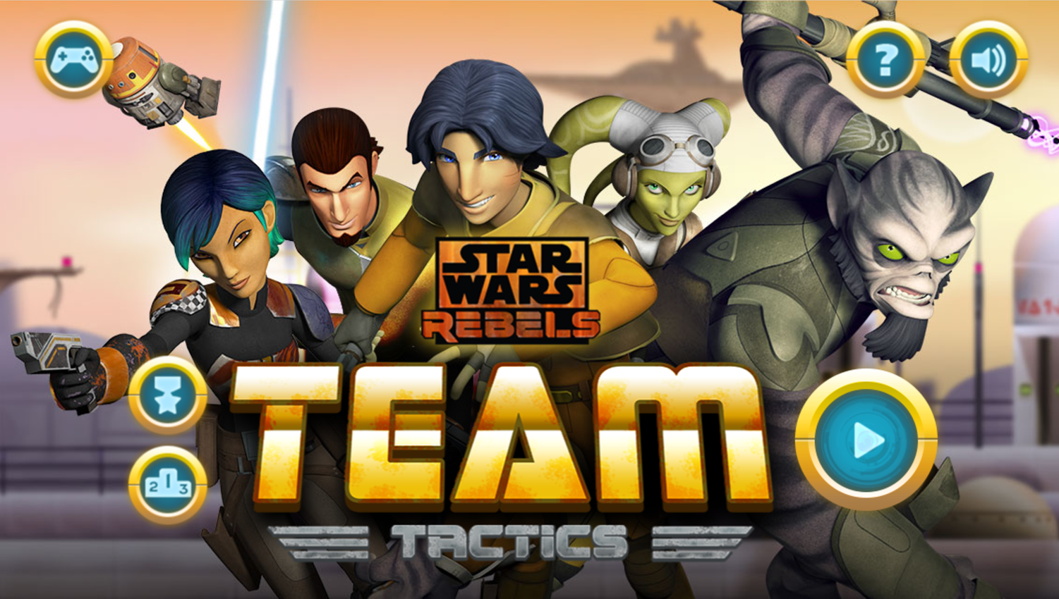 Star Wars Rebels Team Tactics Welcome Screen Screenshot.