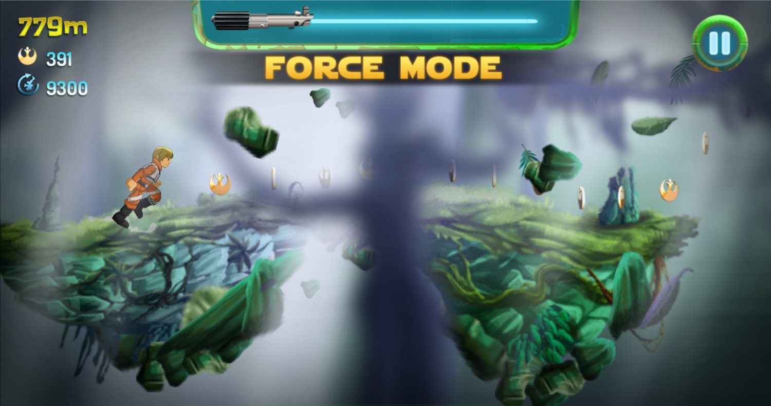 Star Wars Yoda's Jedi Training Force Mode Screenshot.