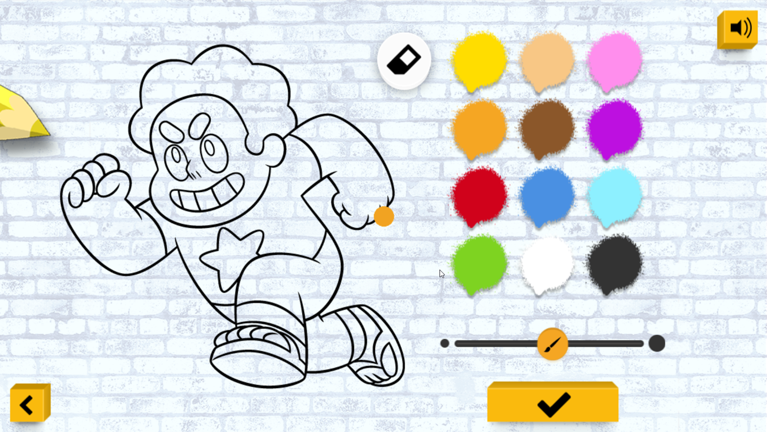 Adventure Time Color In Game Blank Artwork Screenshot.