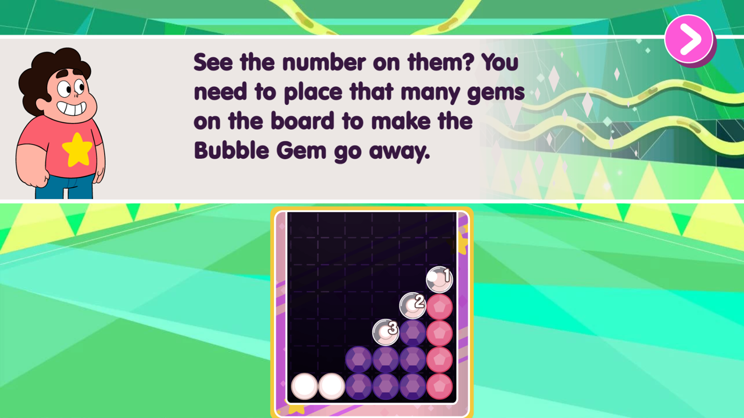 Steven Universe Gem Combat Game What Are Bubble Gems Screenshot.