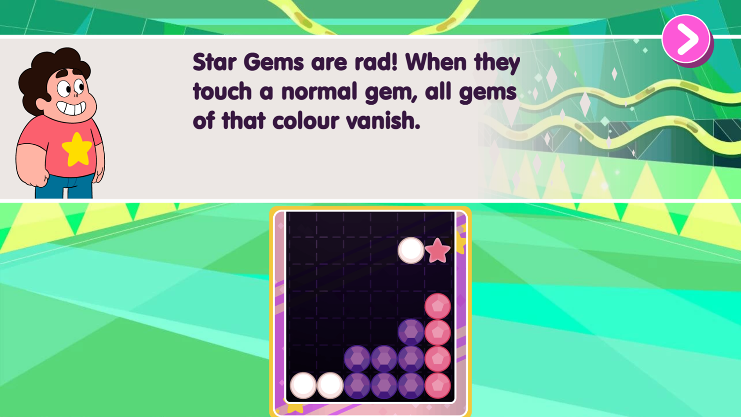 Steven Universe Gem Combat Game What Are Star Gems Screenshot.