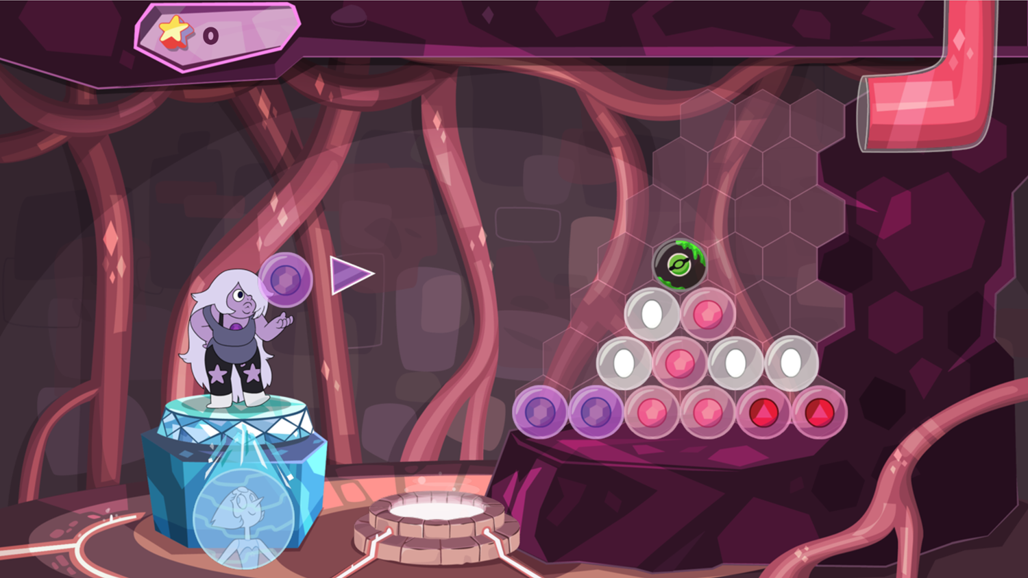 Steven Universe Let's Bubble it Steven Game Screenshot.