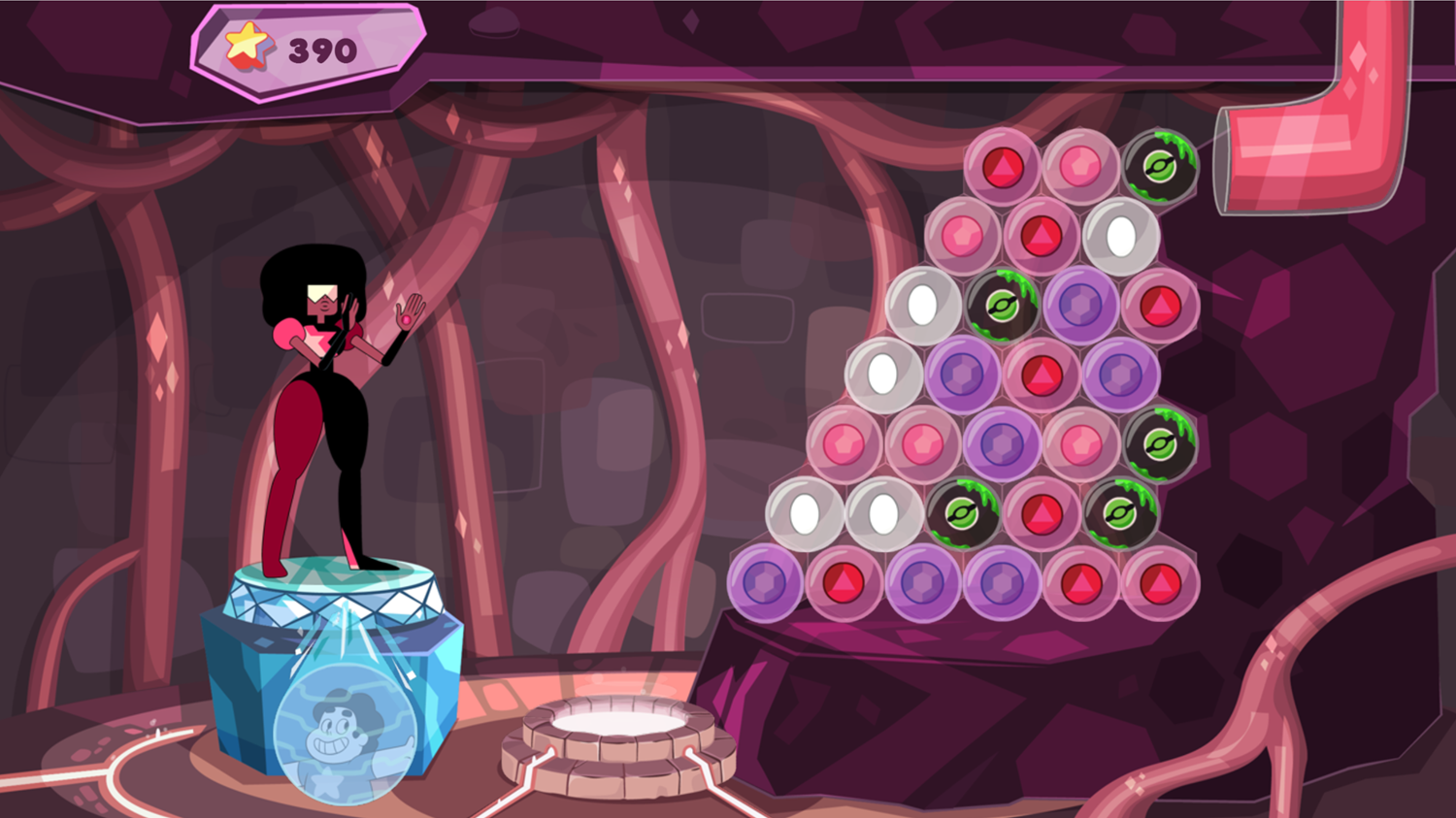 Steven Universe Let's Bubble it Steven Game Level Full Screenshot.