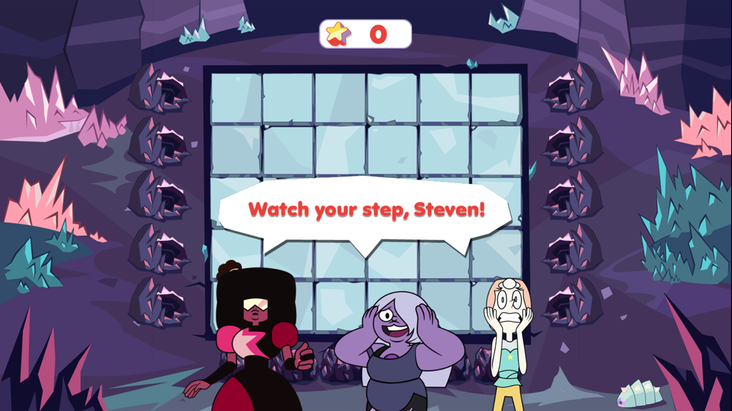 Steven Universe Watch Your Step Steven Game Start Screenshot.