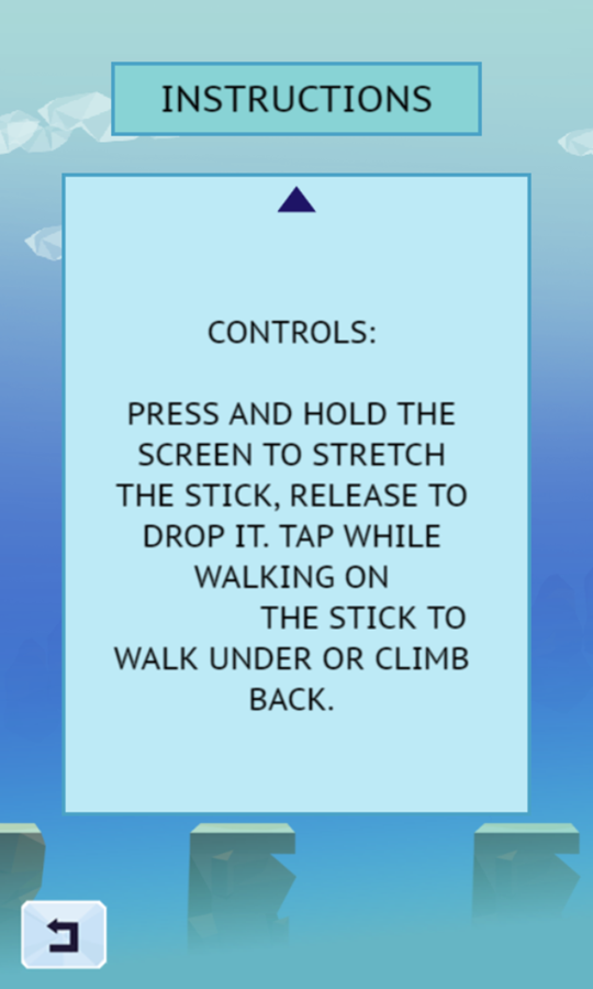 Stick Freak Game Controls Screenshot.