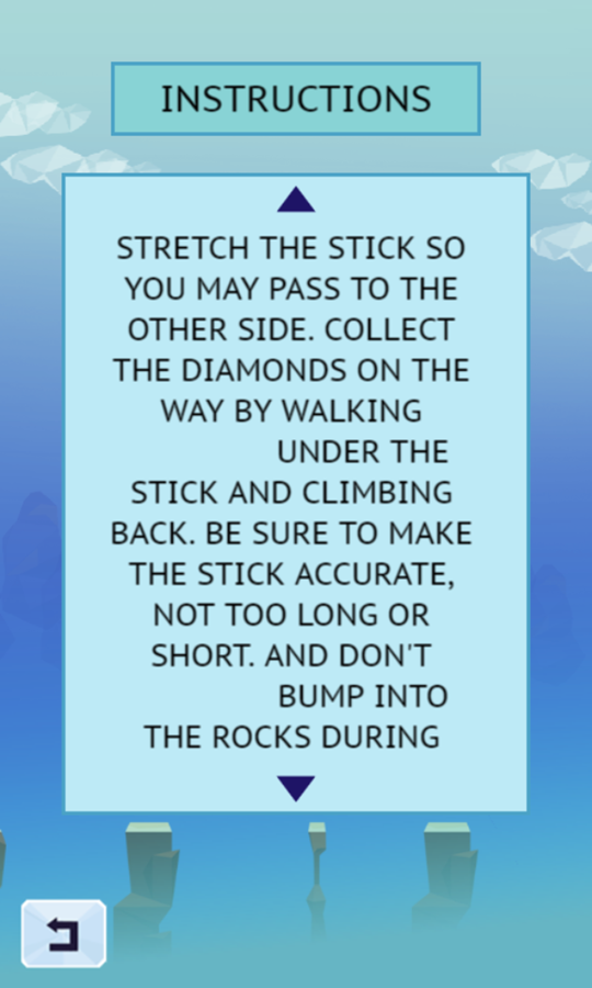 Stick Freak Game Instructions Screenshot.