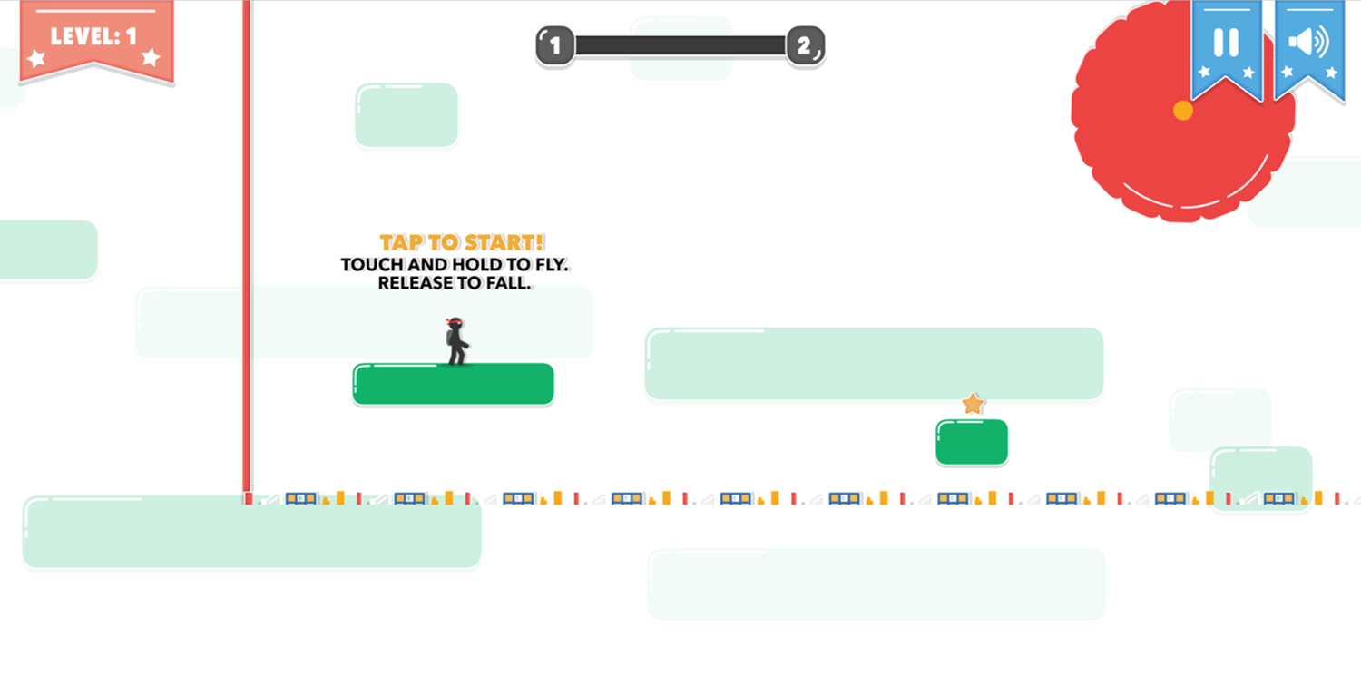 Stickjet Challenge Game Instructions Screen Screenshot.