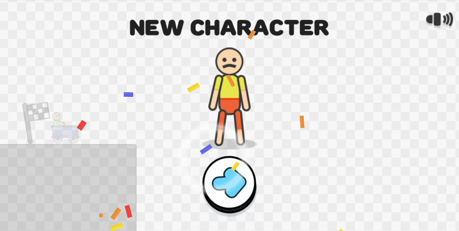 Stickman Trail Game New Character Unlocked Screen Screenshot.