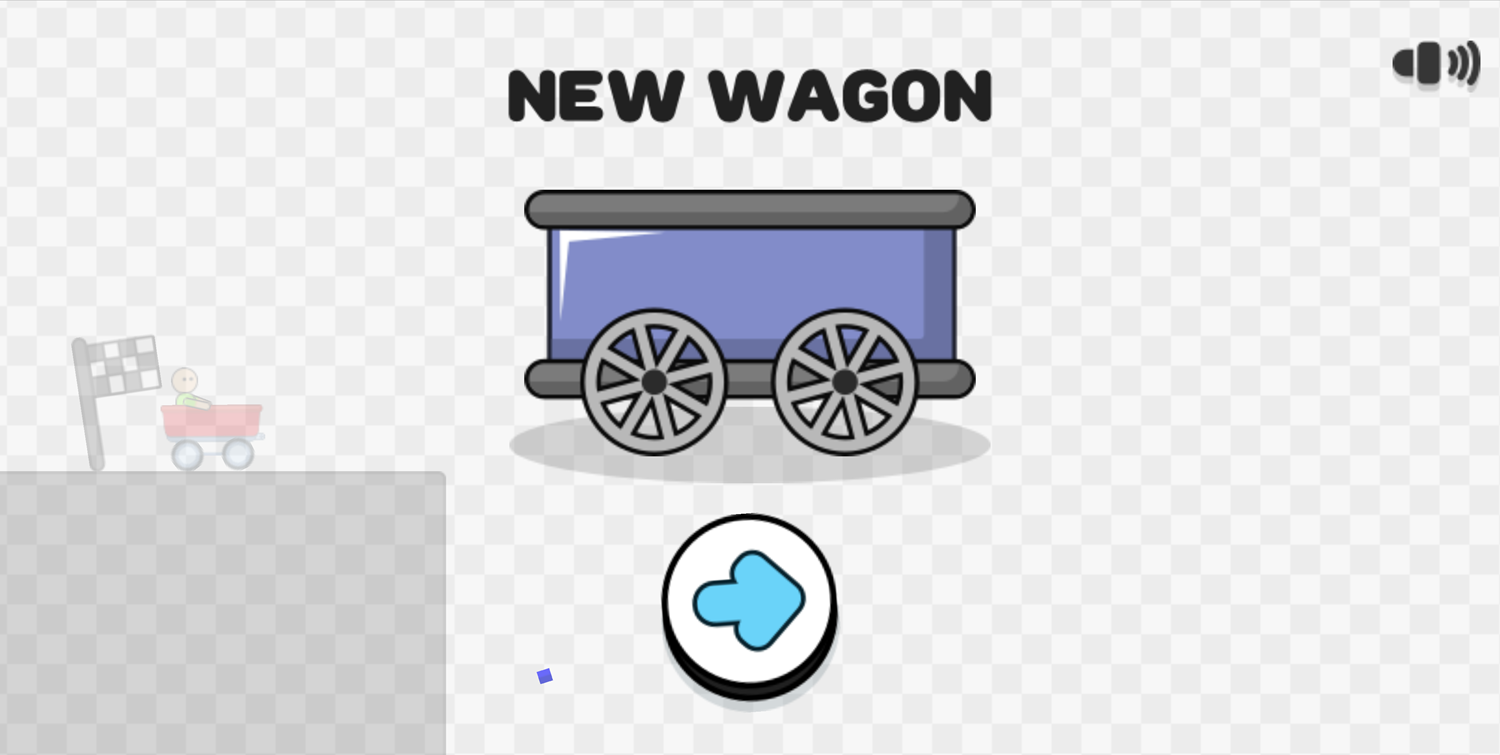 Stickman Trail Game New Wagon Unlocked Screen Screenshot.