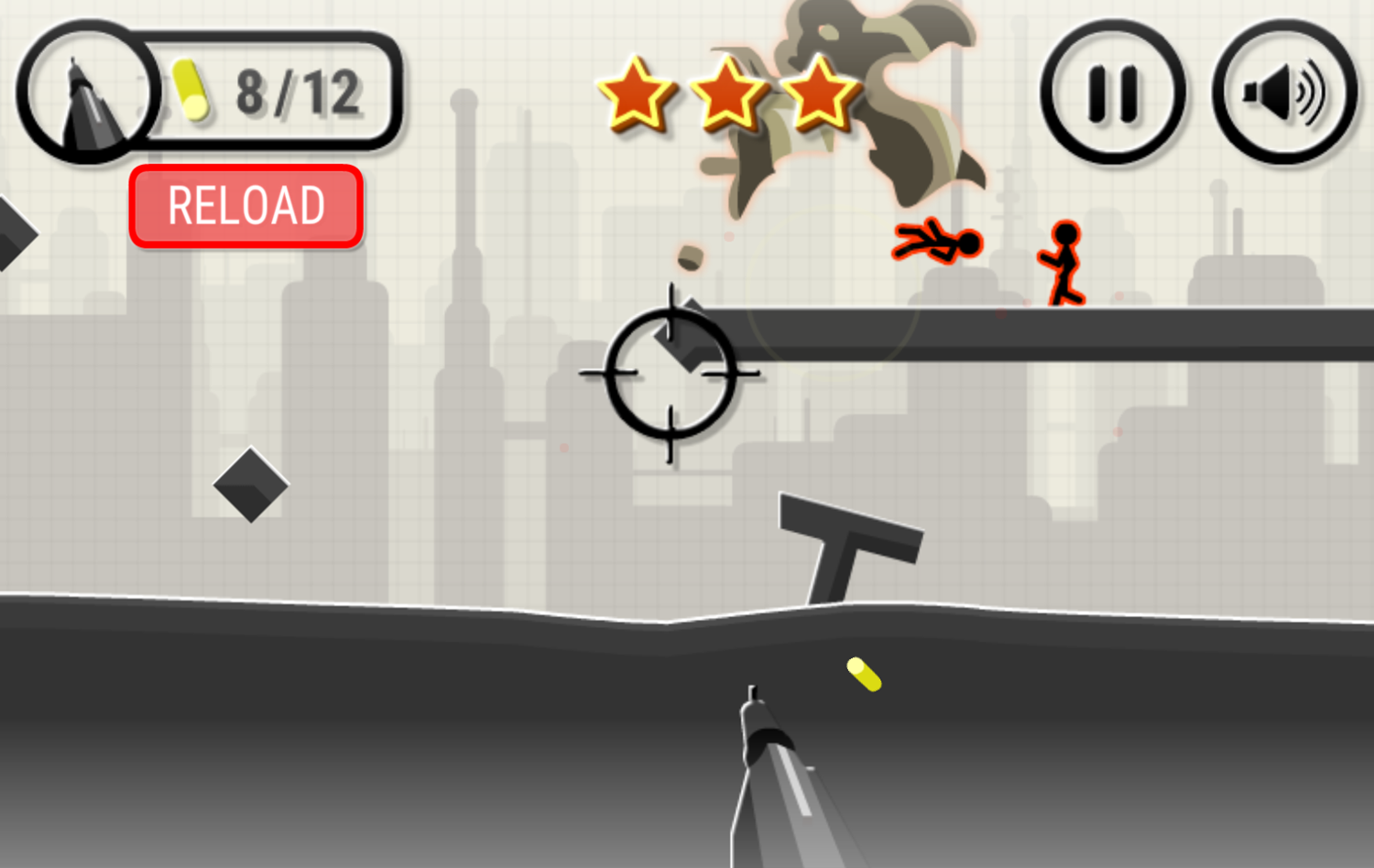 Stickman War Game Play Screenshot.