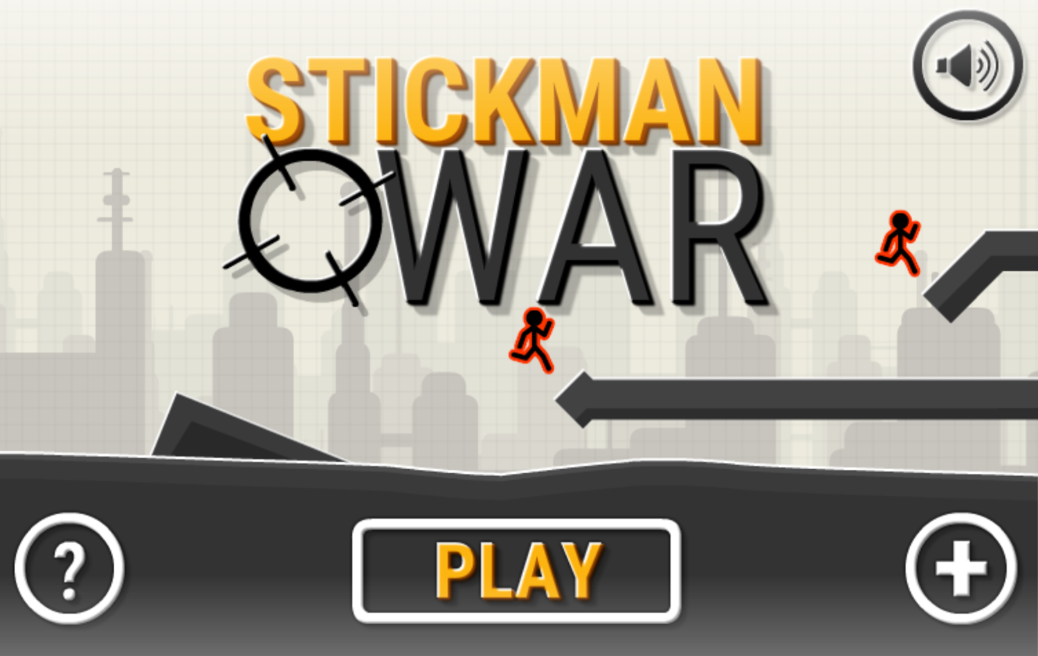 Stickman War Game Menu Select Screenshot.