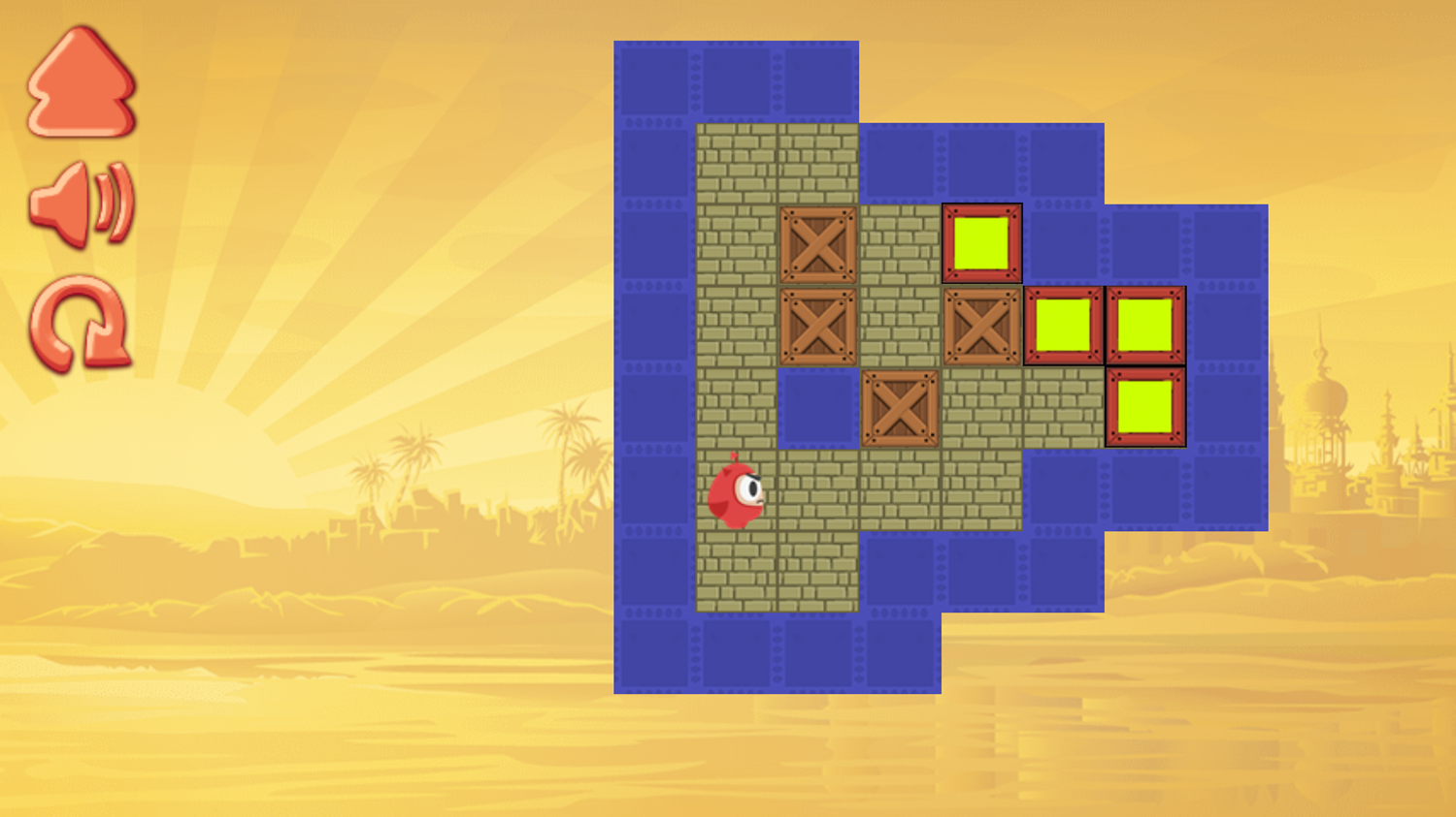 Storage Storage Game Level Challenge Screenshot.