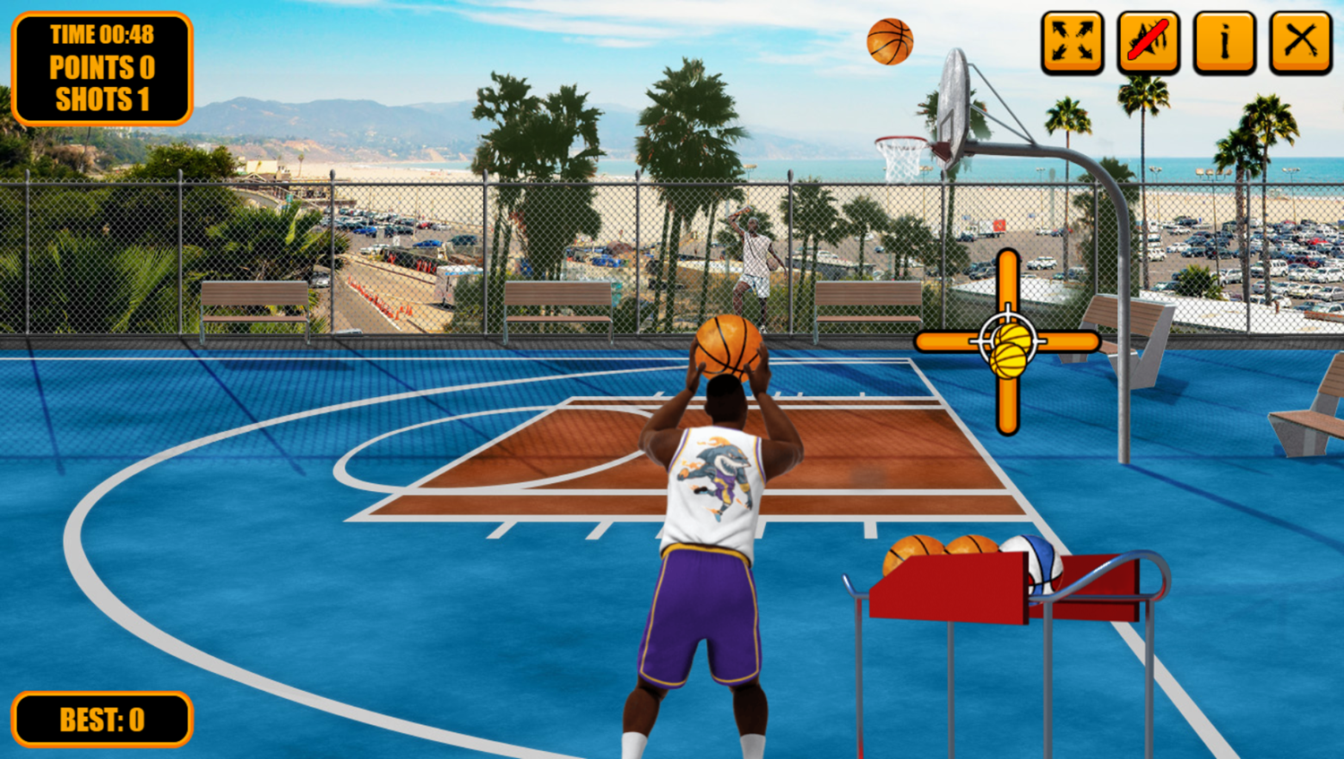 Street Basketball Game Play Screenshot.