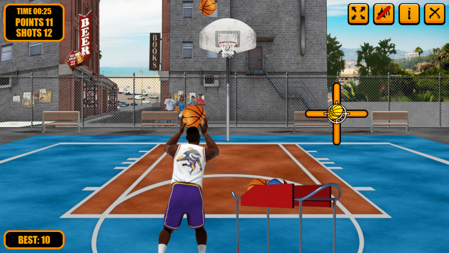 Street Basketball Game Progress Screenshot.