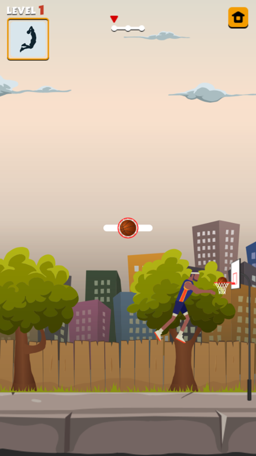 Street Basketball Game Level Play Screenshot.