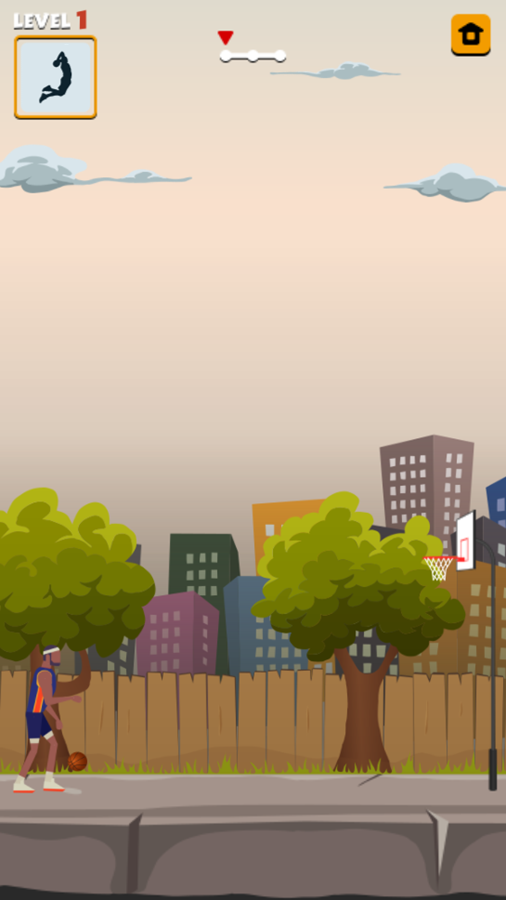 Street Basketball Game Level Start Screenshot.