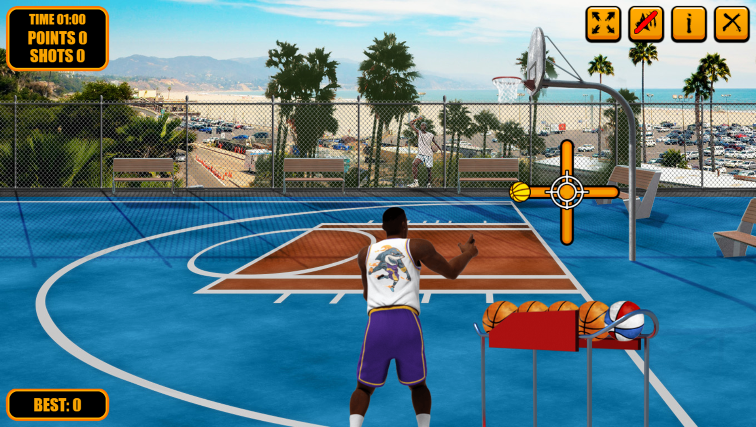 Street Basketball Game Start Screenshot.