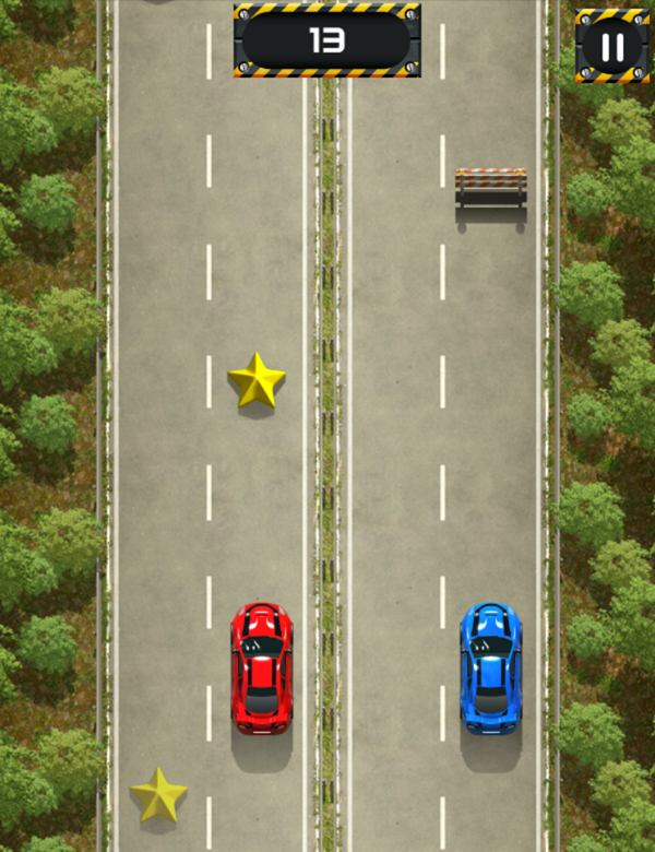 Street Driver Game Play Screenshot.