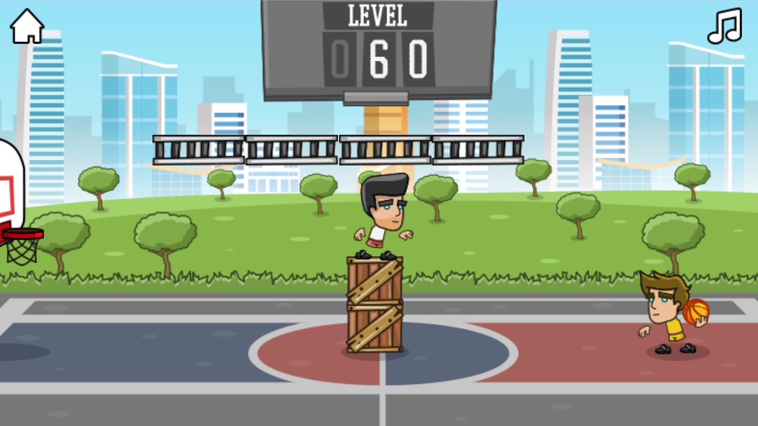 Street Dunk Game Training Final Level Screenshot.