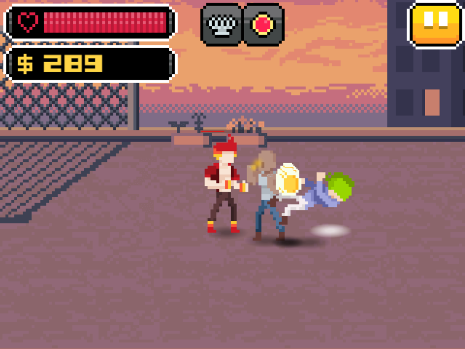 Street Fight Game Power Pill Power Up Screenshot.