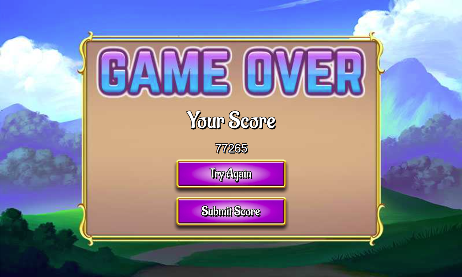 Stronghold Solitaire Game Beat Screenshot.