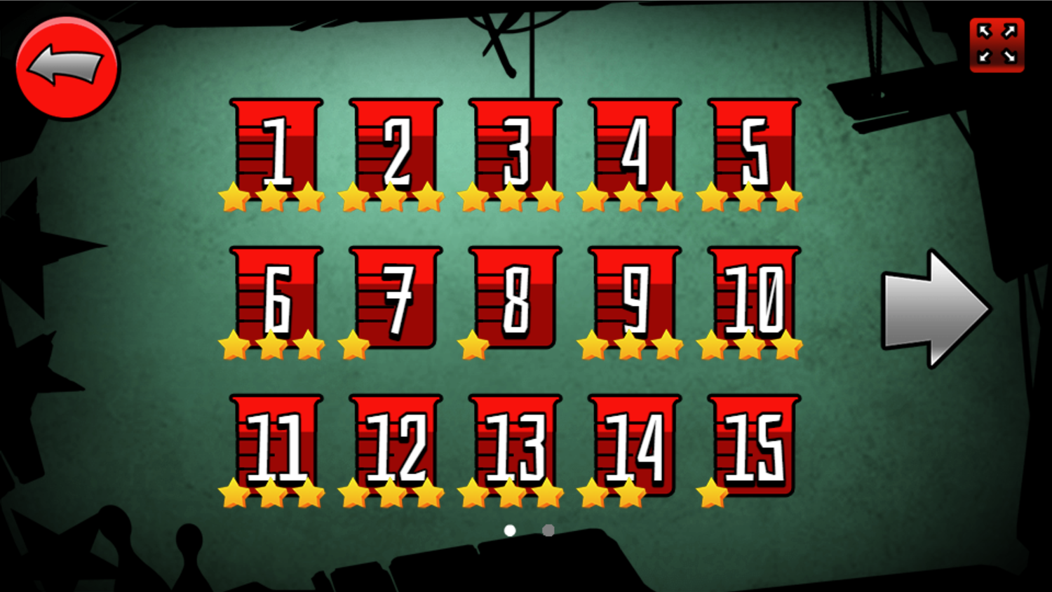 Stupid Zombies 2 Game Lab Levels Screen Screenshot.