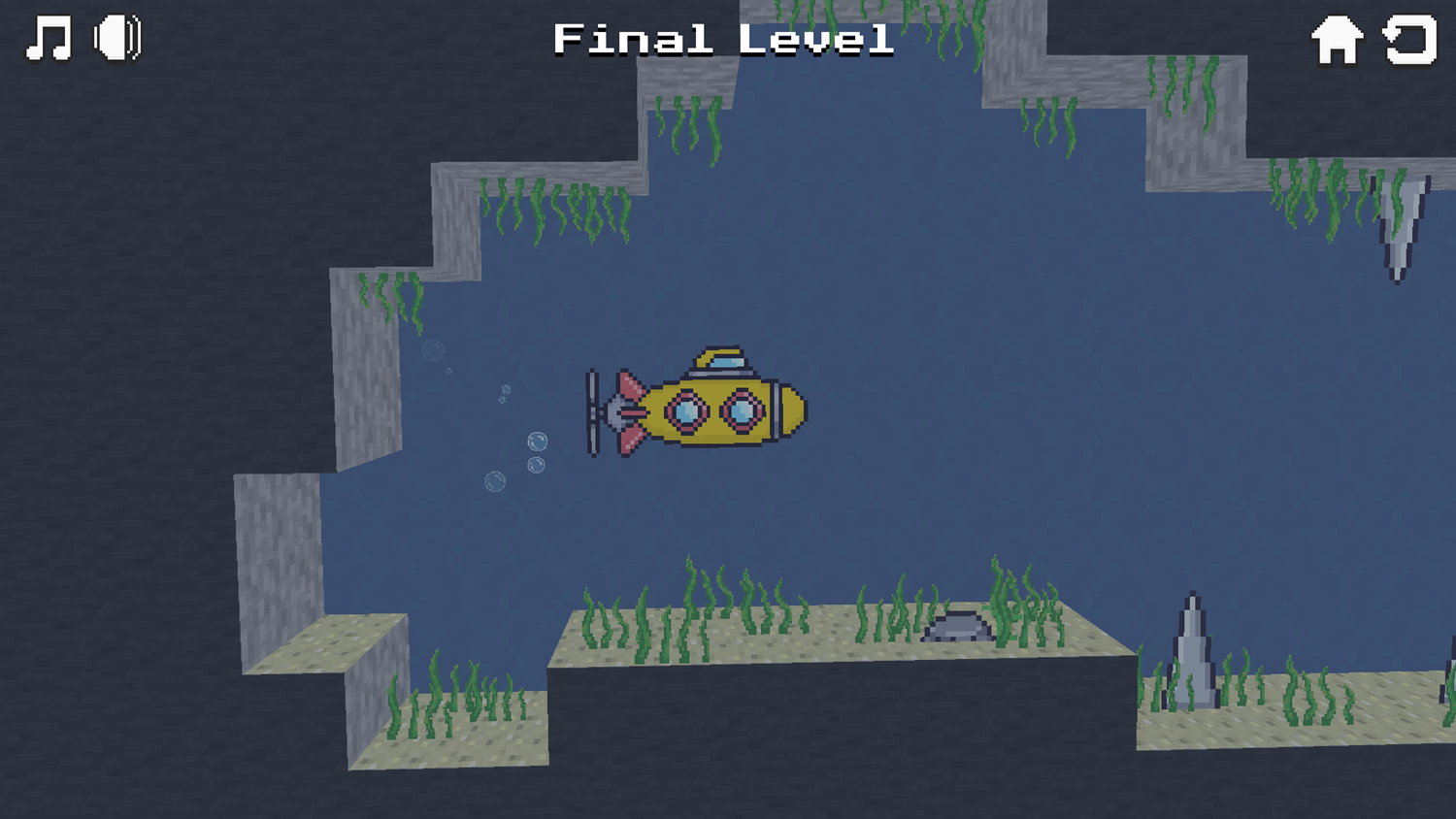 Submerged Escape Game Final Level Screenshot.