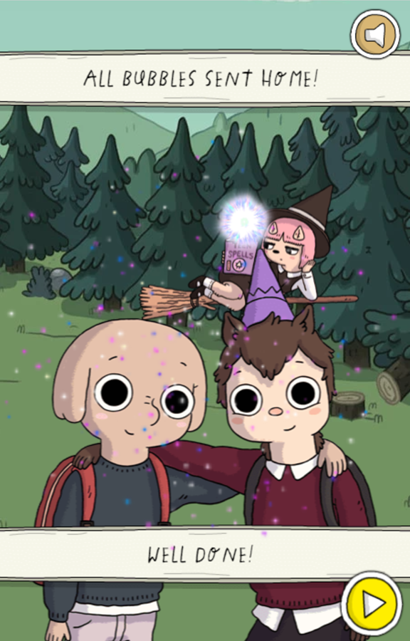 Summer Camp Island Bubble Trouble Game Complete Screenshot.