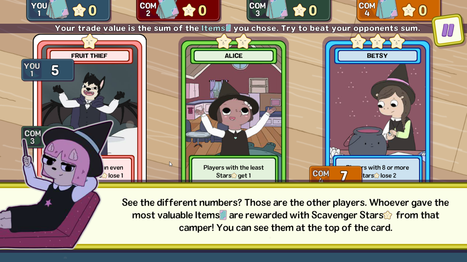 Summer Camp Island Scavenger Card Hunt Game How To Get Rewarded Screenshot.