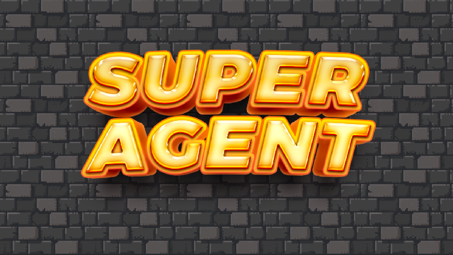 Super Agent Game Welcome Screen Screenshot.