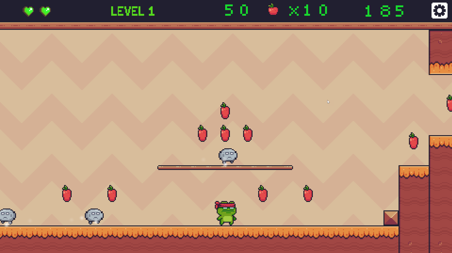 Super Frog Game Screenshot.