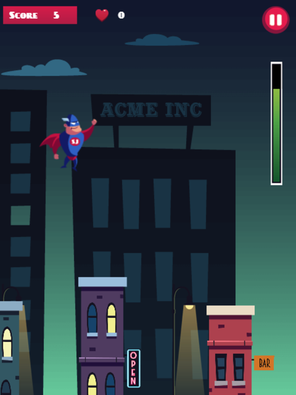 Super Jump Game Play Screenshot.