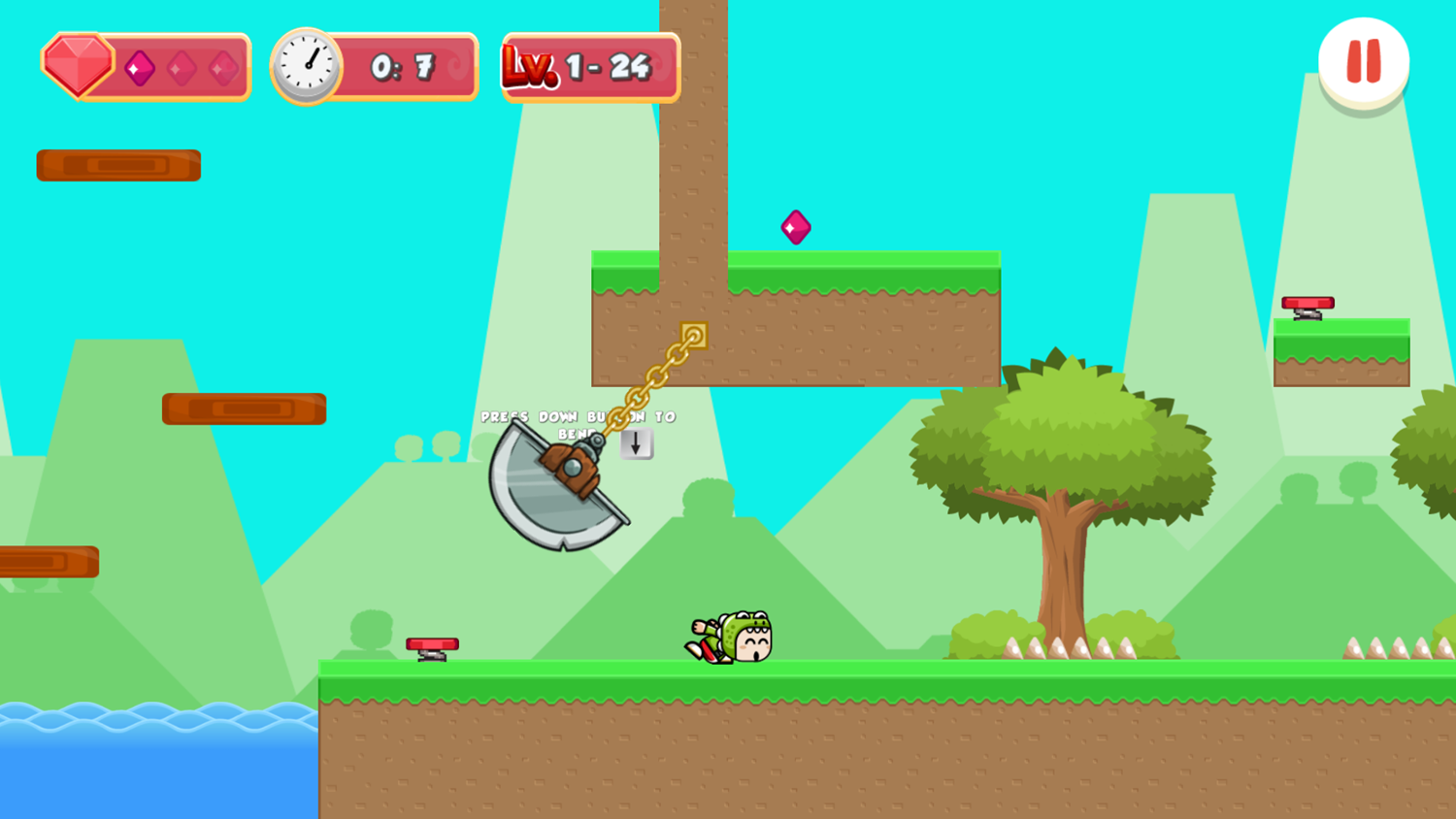 Super Kid Adventure Game Level Play Screenshot.