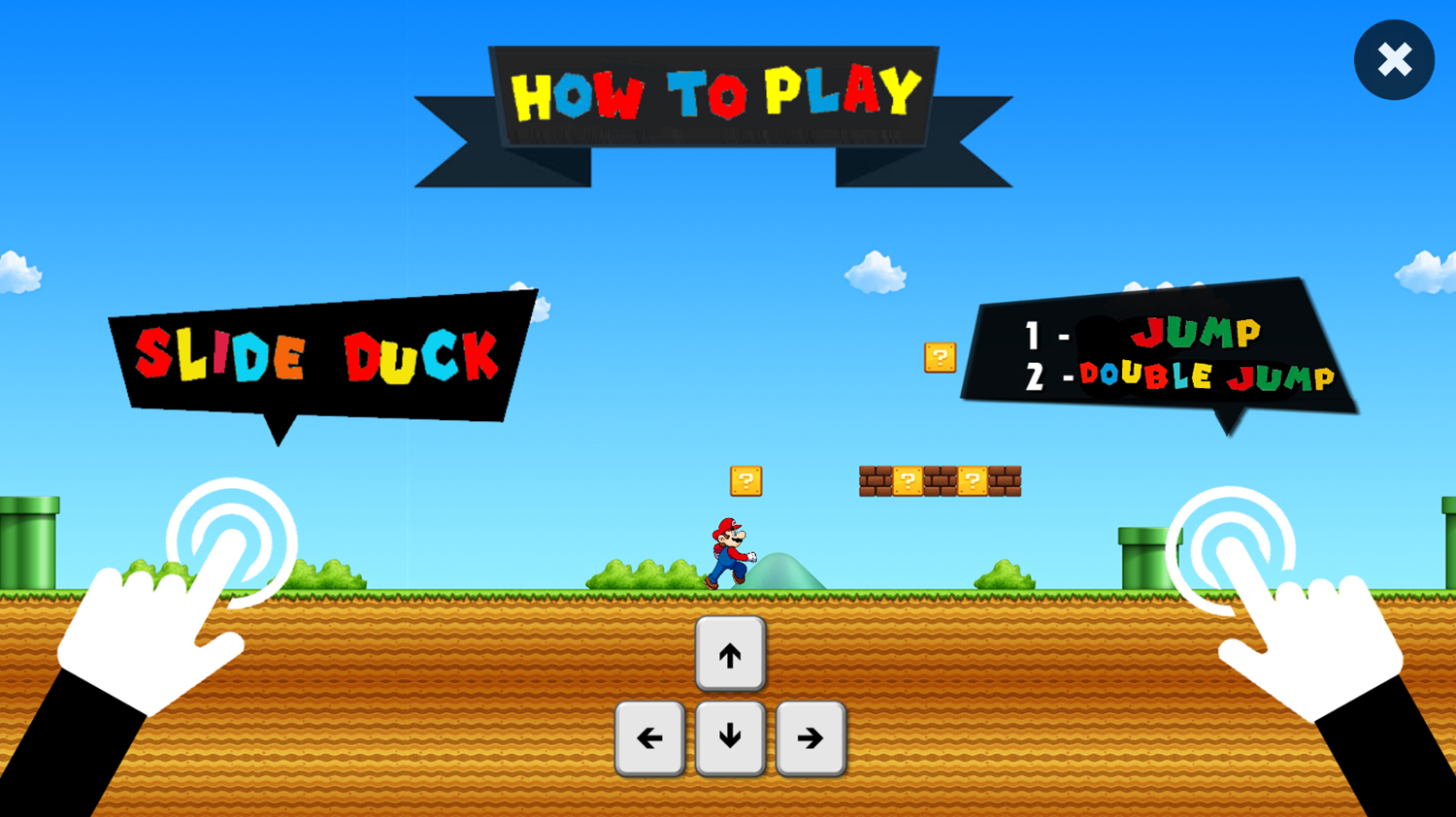 Super Mario Endless Run Game How To Play Screenshot.