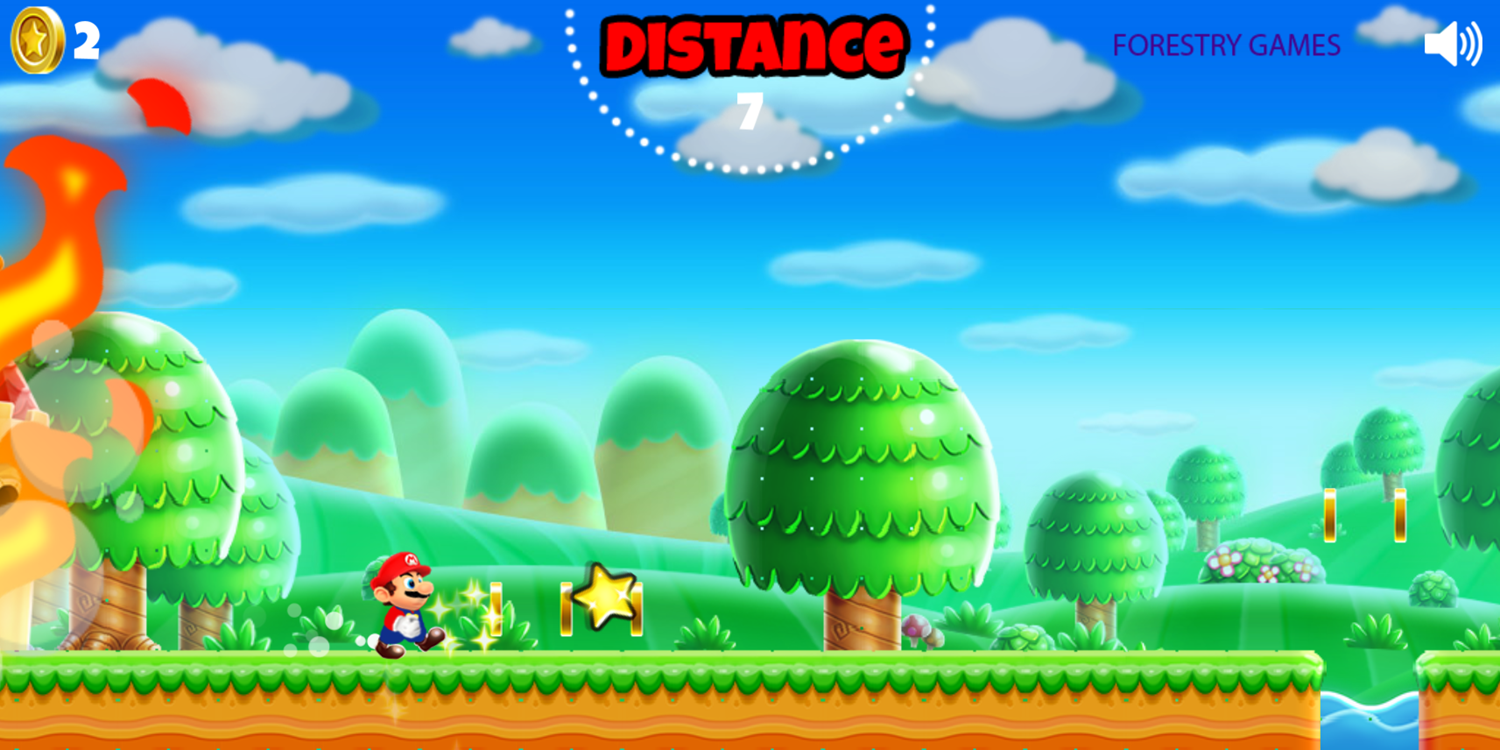 Super Mario Rush Game Play Screenshot.