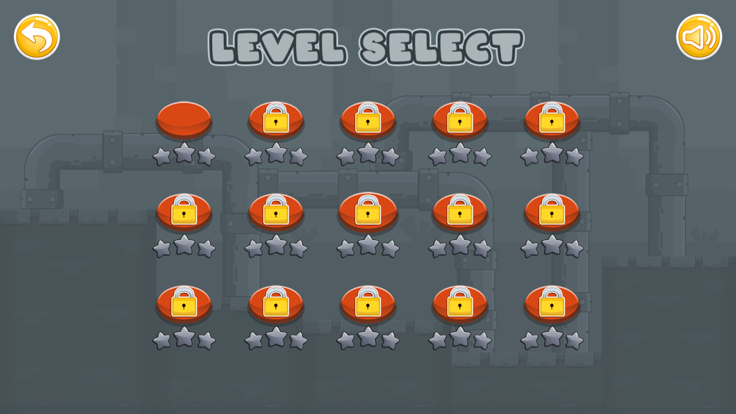 Super Penguboy Game Level Select Screenshot.