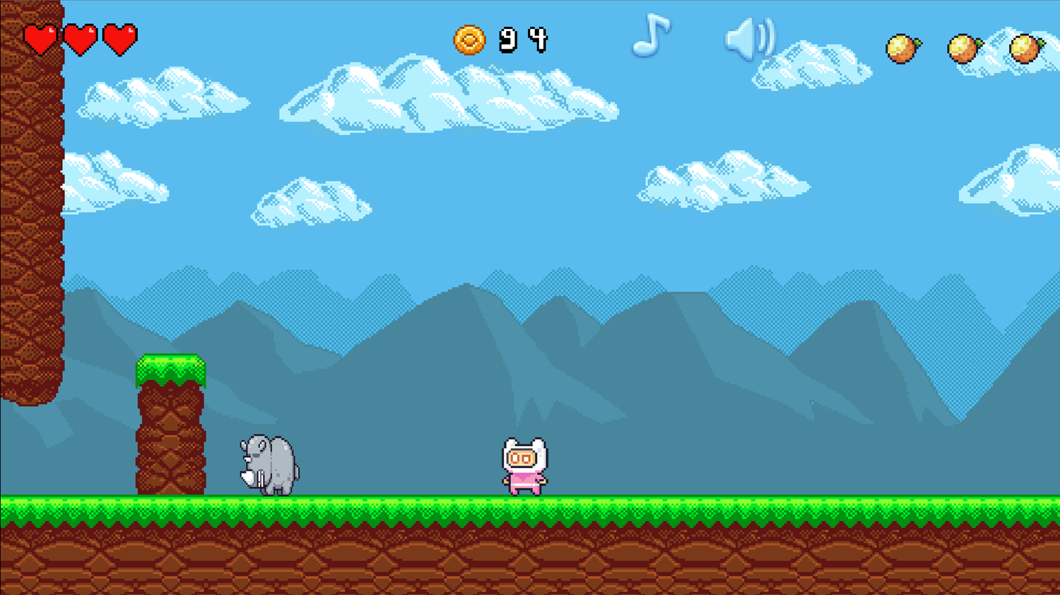 Super Pix Game Boss Battle Screenshot.