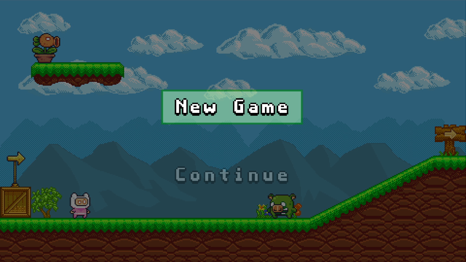 Super Pix Game Welcome Screen Screenshot.