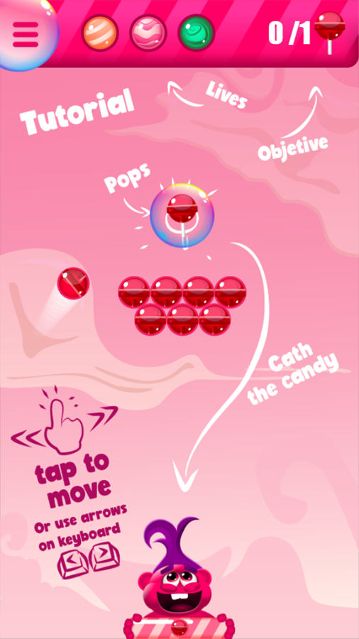 Super Sugar Hallucination Game Start Screenshot.