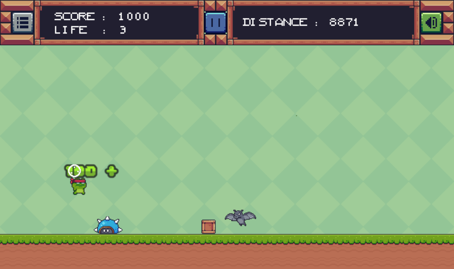Super Toad Run Game Play Screenshot.