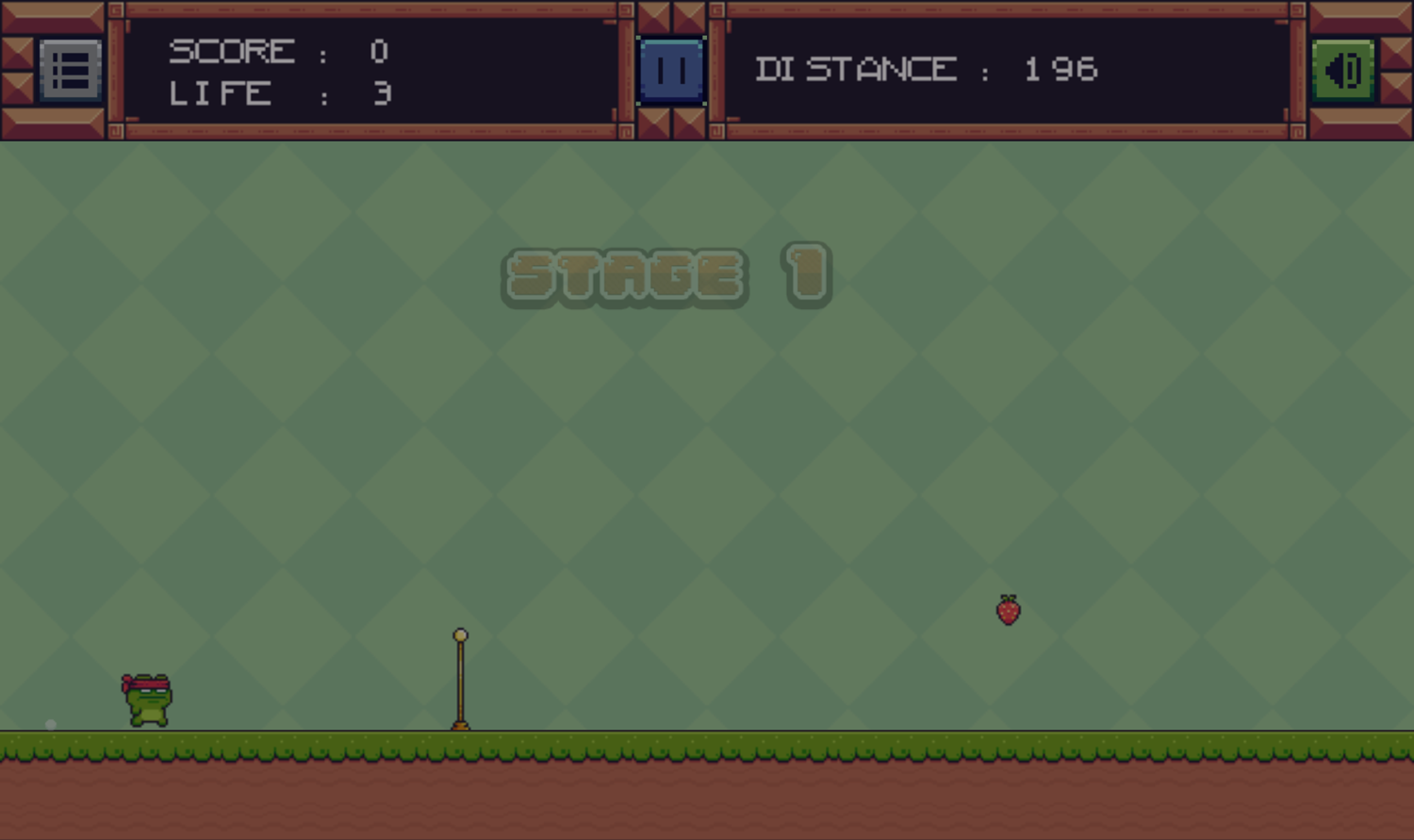 Super Toad Run Game Stage 1 Screenshot.