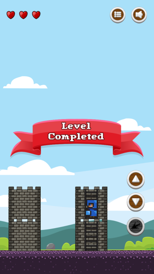 Super Tower War Game Level Completed Screenshot.