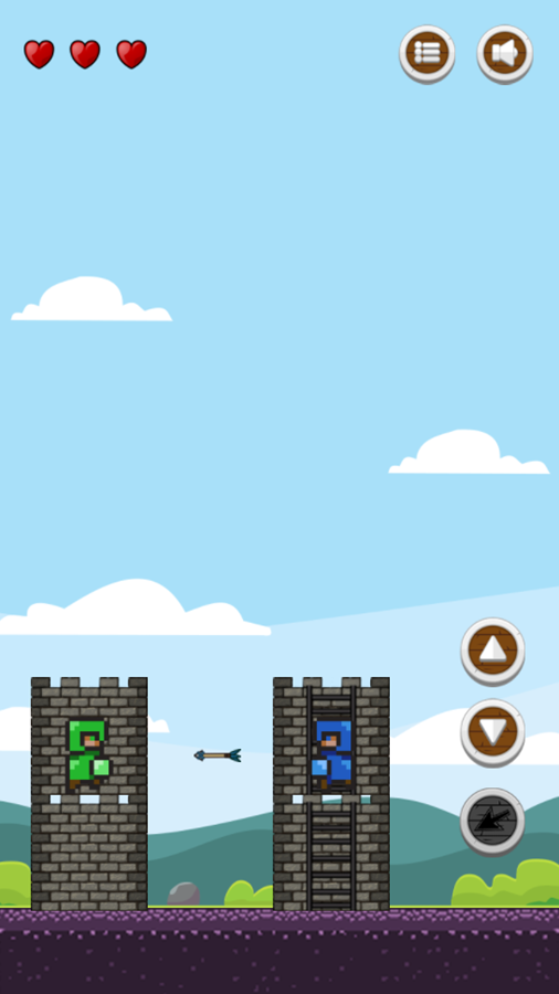 Super Tower War Game Level Play Screenshot.