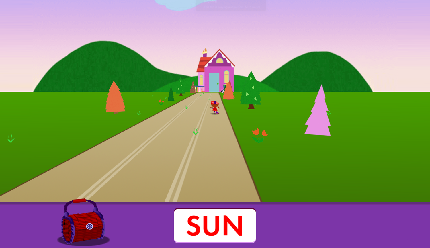 Super Why Wonder Red's Rhyme Racer Game Level Cleared Screenshot.