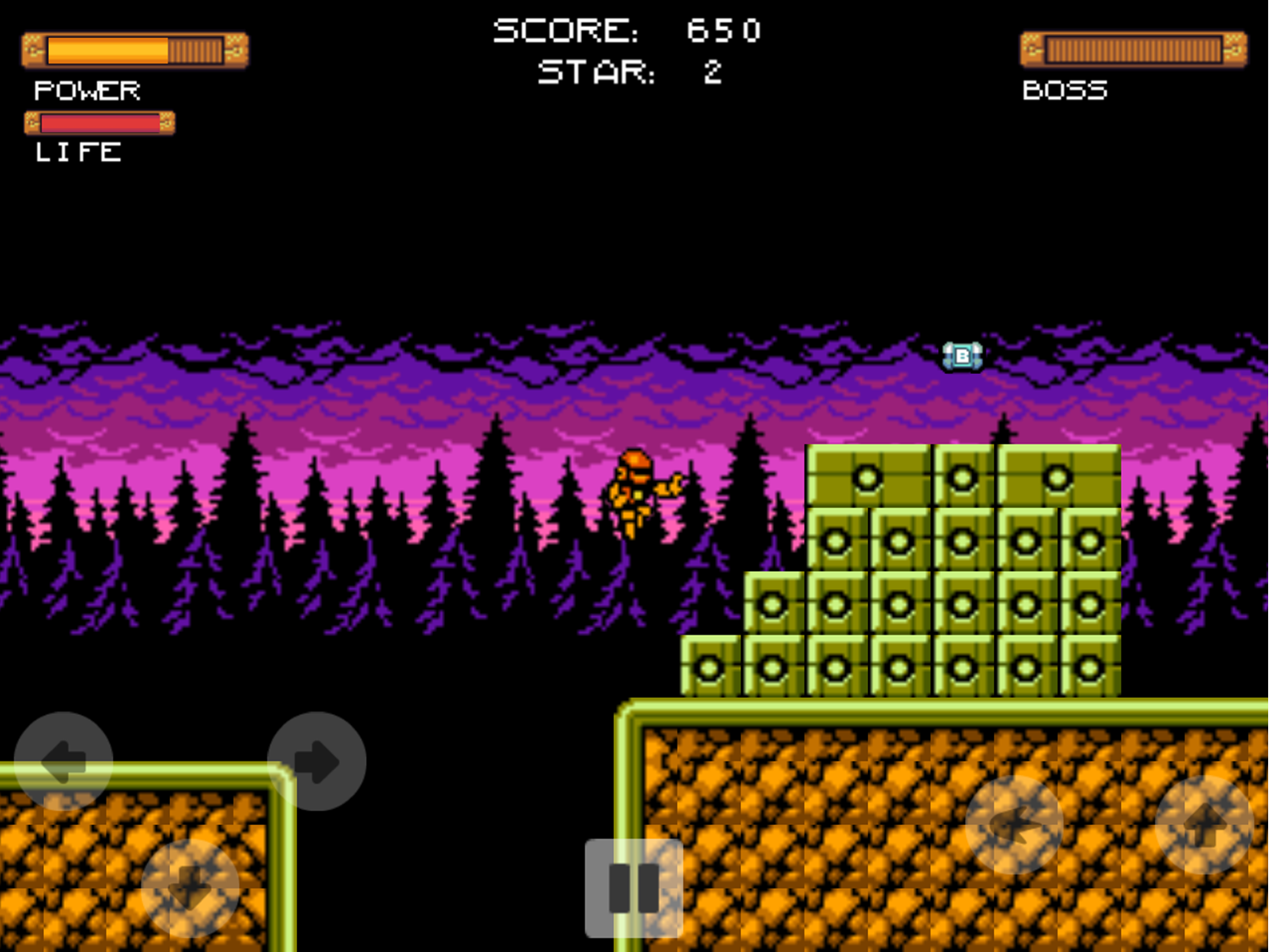 Superbot Game Level Platforming Screenshot.