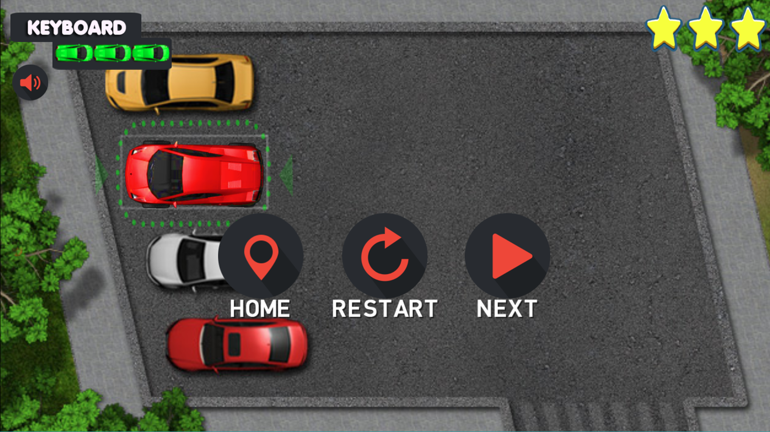 Supercars Parking Game Level Beat Screenshot.