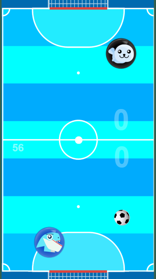 Superfoca Soccer Game Shark Blue Field Screenshot.