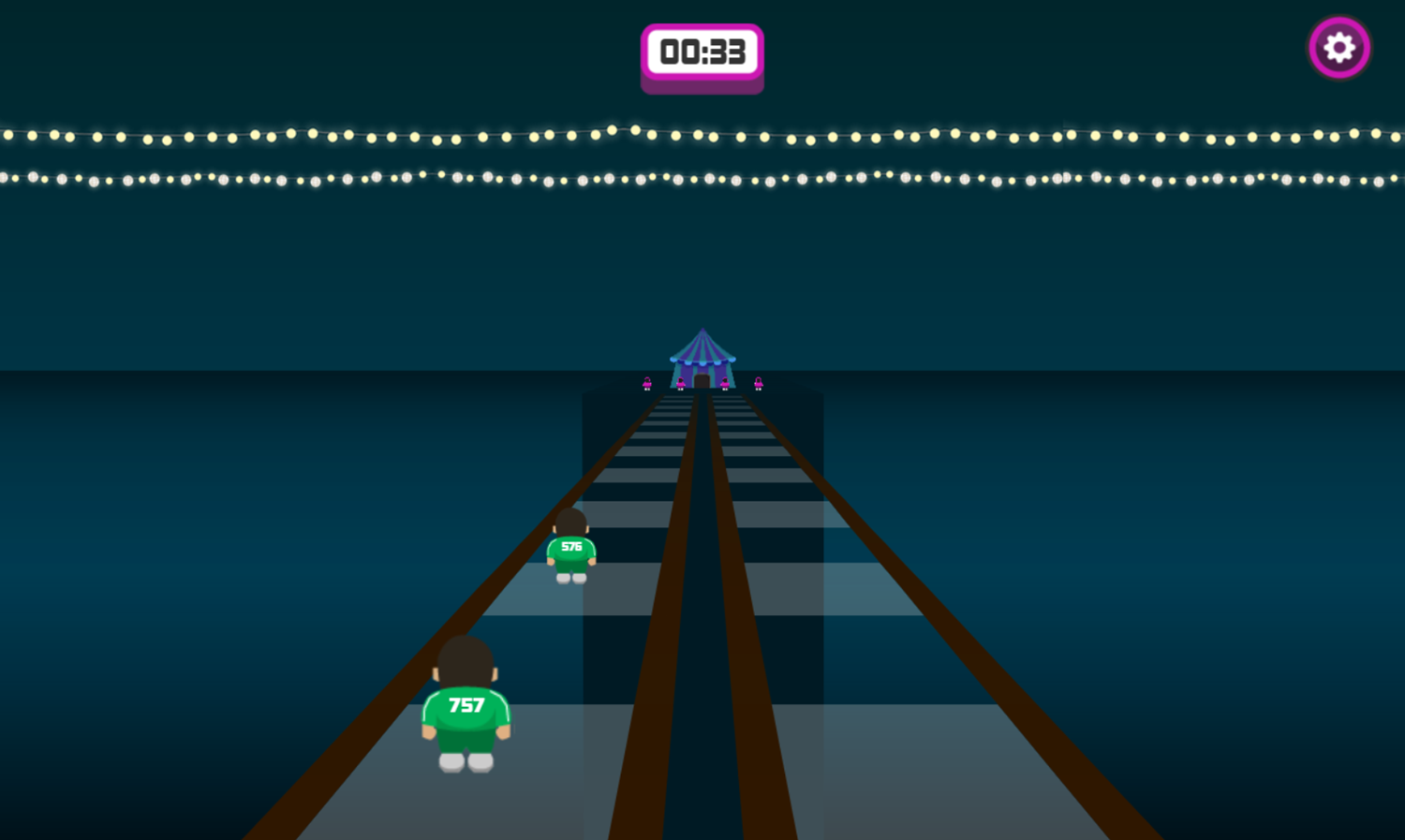 Survival Game Marble Game Glass Bridge Play Screenshot.