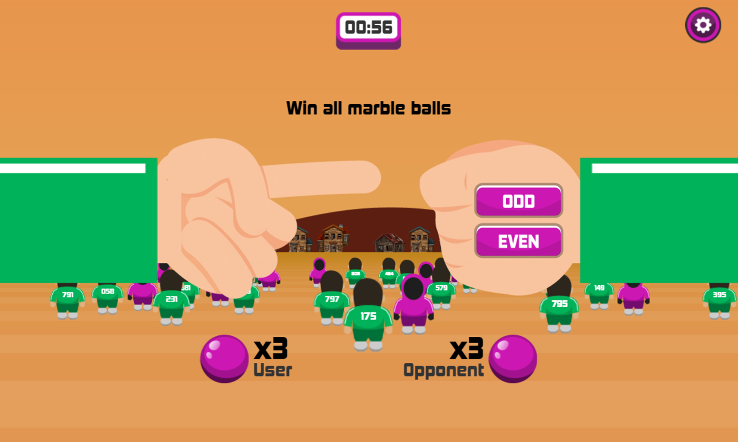Survival Game Marble Game Play Screenshot.